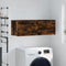 vidaXL - Wandkast - 100x36,5x35 - cm - bewerkt - hout - gerookt - eikenkleurig