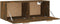 vidaXL - Wandkast - 100x36,5x35 - cm - bewerkt - hout - gerookt - eikenkleurig
