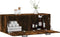 vidaXL - Wandkast - 100x36,5x35 - cm - bewerkt - hout - gerookt - eikenkleurig