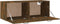 vidaXL - Wandkast - 100x36,5x35 - cm - bewerkt - hout - gerookt - eikenkleurig