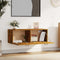 vidaXL - Wandkast - 100x36,5x35 - cm - bewerkt - hout - gerookt - eikenkleurig