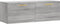 vidaXL - Wandkast - 100x36,5x35 - cm - bewerkt - hout - grijs - sonoma - eikenkleurig