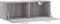 vidaXL - Wandkast - 100x36,5x35 - cm - bewerkt - hout - grijs - sonoma - eikenkleurig