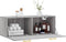 vidaXL - Wandkast - 100x36,5x35 - cm - bewerkt - hout - grijs - sonoma - eikenkleurig