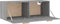 vidaXL - Wandkast - 100x36,5x35 - cm - bewerkt - hout - grijs - sonoma - eikenkleurig