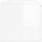 vidaXL - Wandkast - 100x36,5x35 - cm - bewerkt - hout - hoogglans - wit