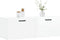 vidaXL - Wandkast - 100x36,5x35 - cm - bewerkt - hout - hoogglans - wit