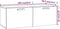 vidaXL - Wandkast - 100x36,5x35 - cm - bewerkt - hout - wit
