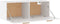 vidaXL - Wandkast - 100x36,5x35 - cm - bewerkt - hout - wit