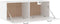 vidaXL - Wandkast - 100x36,5x35 - cm - bewerkt - hout - wit