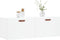 vidaXL - Wandkast - 100x36,5x35 - cm - bewerkt - hout - wit