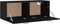 vidaXL - Wandkast - 100x36,5x35 - cm - bewerkt - hout - zwart