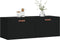 vidaXL - Wandkast - 100x36,5x35 - cm - bewerkt - hout - zwart