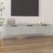 vidaXL - Wandkast - 102x30x20 - cm - bewerkt - hout - betongrijs