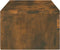 vidaXL - Wandkast - 102x30x20 - cm - bewerkt - hout - gerookt - eikenkleurig