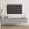 vidaXL - Wandkast - 102x30x20 - cm - bewerkt - hout - grijs - sonoma - eikenkleurig
