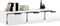 vidaXL - Wandkast - 102x30x20 - cm - bewerkt - hout - hoogglans - wit