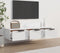 vidaXL - Wandkast - 102x30x20 - cm - bewerkt - hout - hoogglans - wit