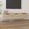 vidaXL - Wandkast - 102x30x20 - cm - bewerkt - hout - sonoma - eikenkleurig