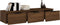 vidaXL - Wandkast - 102x30x20 - cm - bewerkt - hout - bruineikenkleurig