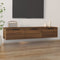 vidaXL - Wandkast - 102x30x20 - cm - bewerkt - hout - bruineikenkleurig