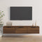 vidaXL - Wandkast - 102x30x20 - cm - bewerkt - hout - bruineikenkleurig