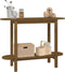 vidaXL - Wandkast - 110x40x80 - cm - massief - grenenhout - honingbruin