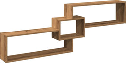 vidaXL - Wandkast - 158x18x53 - cm - bewerkt - hout - artinsanaal - eikenkleurig