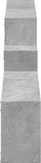 vidaXL - Wandkast - 158x18x53 - cm - bewerkt - hout - betongrijs