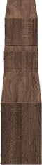 vidaXL - Wandkast - 158x18x53 - cm - bewerkt - hout - bruin - eikenkleur