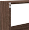 vidaXL - Wandkast - 158x18x53 - cm - bewerkt - hout - bruin - eikenkleur