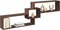 vidaXL - Wandkast - 158x18x53 - cm - bewerkt - hout - bruin - eikenkleur