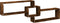 vidaXL - Wandkast - 158x18x53 - cm - bewerkt - hout - gerookt - eikenkleurig