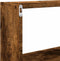 vidaXL - Wandkast - 158x18x53 - cm - bewerkt - hout - gerookt - eikenkleurig