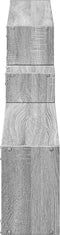 vidaXL - Wandkast - 158x18x53 - cm - bewerkt - hout - grijs - sonoma - eikenkleurig