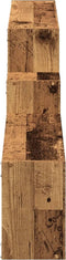 vidaXL - Wandkast - 158x18x53 - cm - bewerkt - hout - oud - houtkleurig