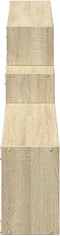 vidaXL - Wandkast - 158x18x53 - cm - bewerkt - hout - sonoma - eikenkleurig