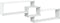 vidaXL - Wandkast - 158x18x53 - cm - bewerkt - hout - wit