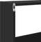 vidaXL - Wandkast - 158x18x53 - cm - bewerkt - hout - zwart