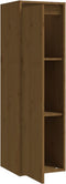 vidaXL - Wandkast - 30x30x100 - cm - massief - grenenhout - honingbruin