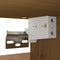 vidaXL - Wandkast - 30x30x100 - cm - massief - grenenhout - honingbruin
