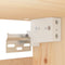 vidaXL - Wandkast - 30x30x100 - cm - massief - grenenhout