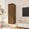 vidaXL - Wandkast - 30x30x100 - cm - massief - grenenhout - honingbruin