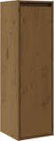 vidaXL - Wandkast - 30x30x100 - cm - massief - grenenhout - honingbruin