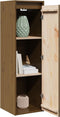 vidaXL - Wandkast - 30x30x100 - cm - massief - grenenhout - honingbruin