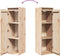 vidaXL - Wandkast - 30x30x100 - cm - massief - grenenhout