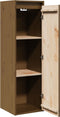 vidaXL - Wandkast - 30x30x100 - cm - massief - grenenhout - honingbruin