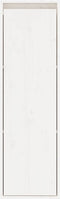 vidaXL - Wandkast - 30x30x100 - cm - massief - grenenhout - wit