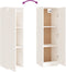 vidaXL - Wandkast - 30x30x100 - cm - massief - grenenhout - wit