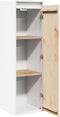 vidaXL - Wandkast - 30x30x100 - cm - massief - grenenhout - wit